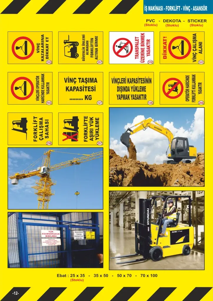 Fosforlu Uyarı Levhaları