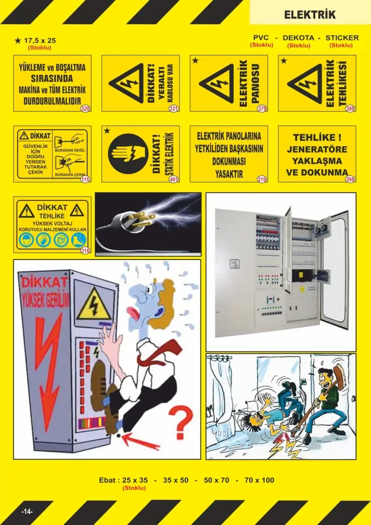 Fosforlu Uyarı Levhaları