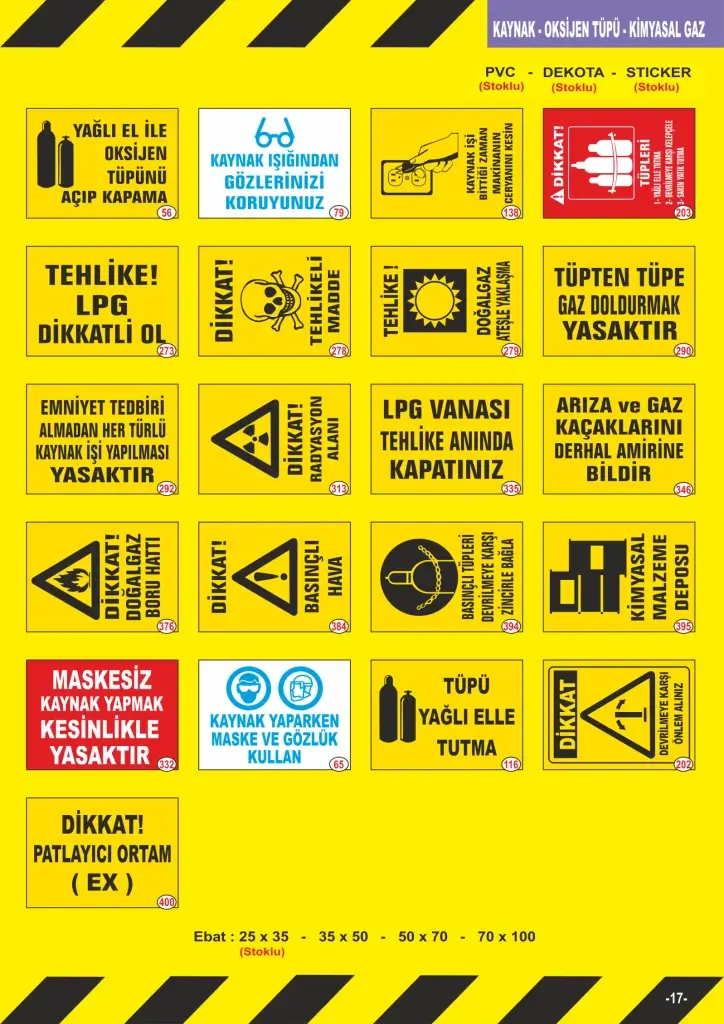 Fosforlu Uyarı Levhaları