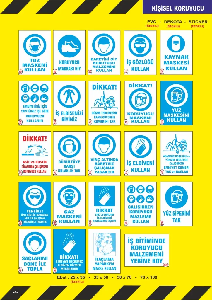 Fosforlu Uyarı Levhaları