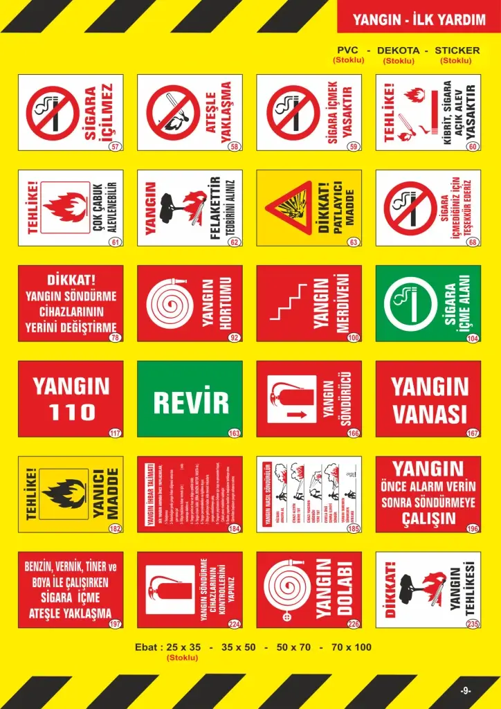 Fosforlu Yönlendirme Levhaları